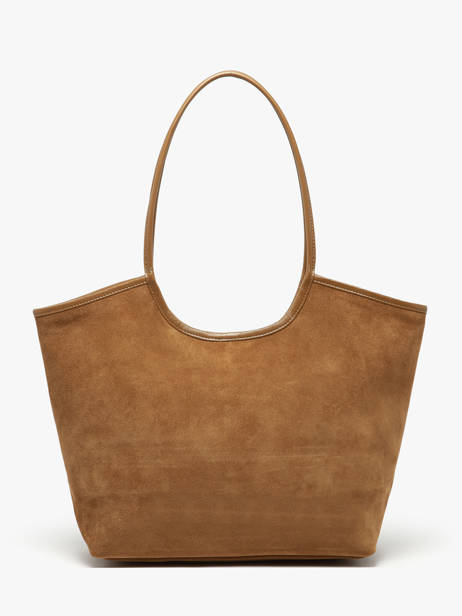 Schoudertas Milan Suède Leder Nat et nin Bruin vintage MILAN ander zicht 4